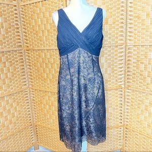 Rena Rowen Lace Sleeveless Cocktail Evening Wedding Guest Dress Size 12